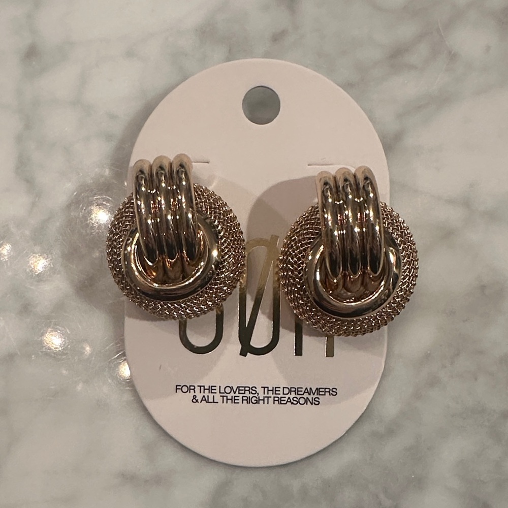 8 other reasons Gold Statement Earrings